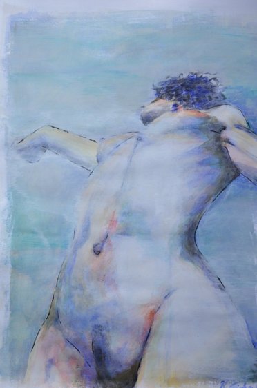 acrylic paintings akt gemälde woman naked nude frau nackt